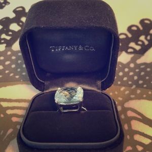 Tiffany Aquamarine Cushion Ring